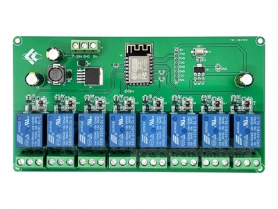 8 Channel ESP8266 Wireless WIFI Relay Module ESP-12F Development Board